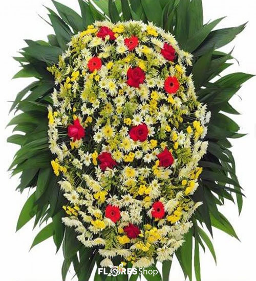 2106 Coroa de Flor Adeus 