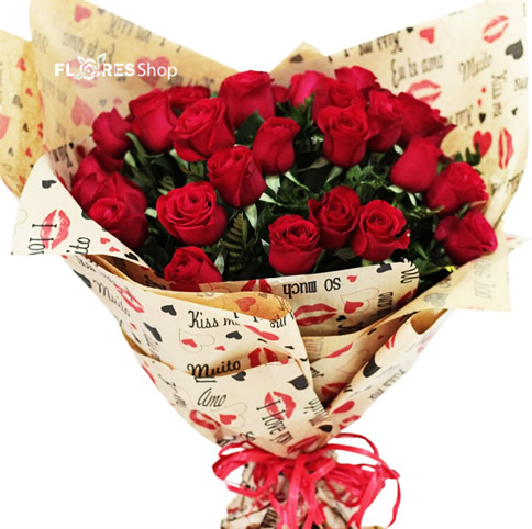 2136 Buquê Charmoso com 24 Rosas