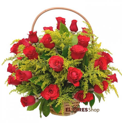 2549 Cestinha de Rosas 