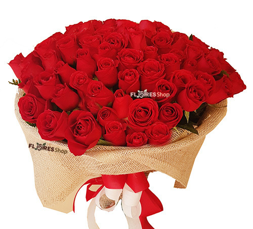 3282 Buquê de rosas com 50 ou 100 rosas
