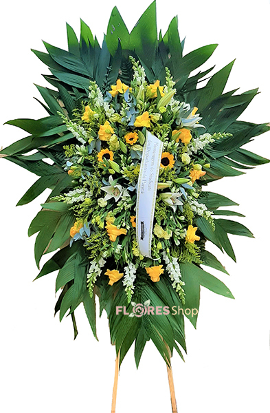 3519 Yellow Coroa para velório