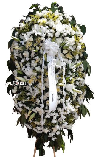 4657 Coroa de Flor - Carinho Eterno Luxo