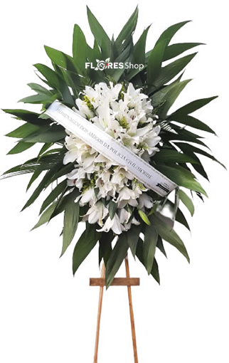 4660 Coroa Fúnebre Lírios Da Paz