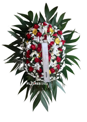 4662 Condolências de Lírios e Rosas