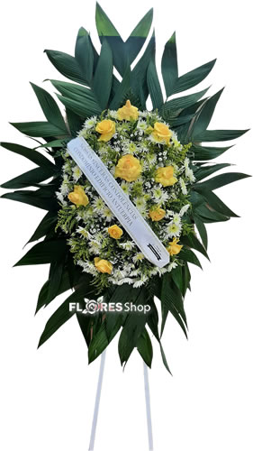 5082 Coroa com Flor Amarela