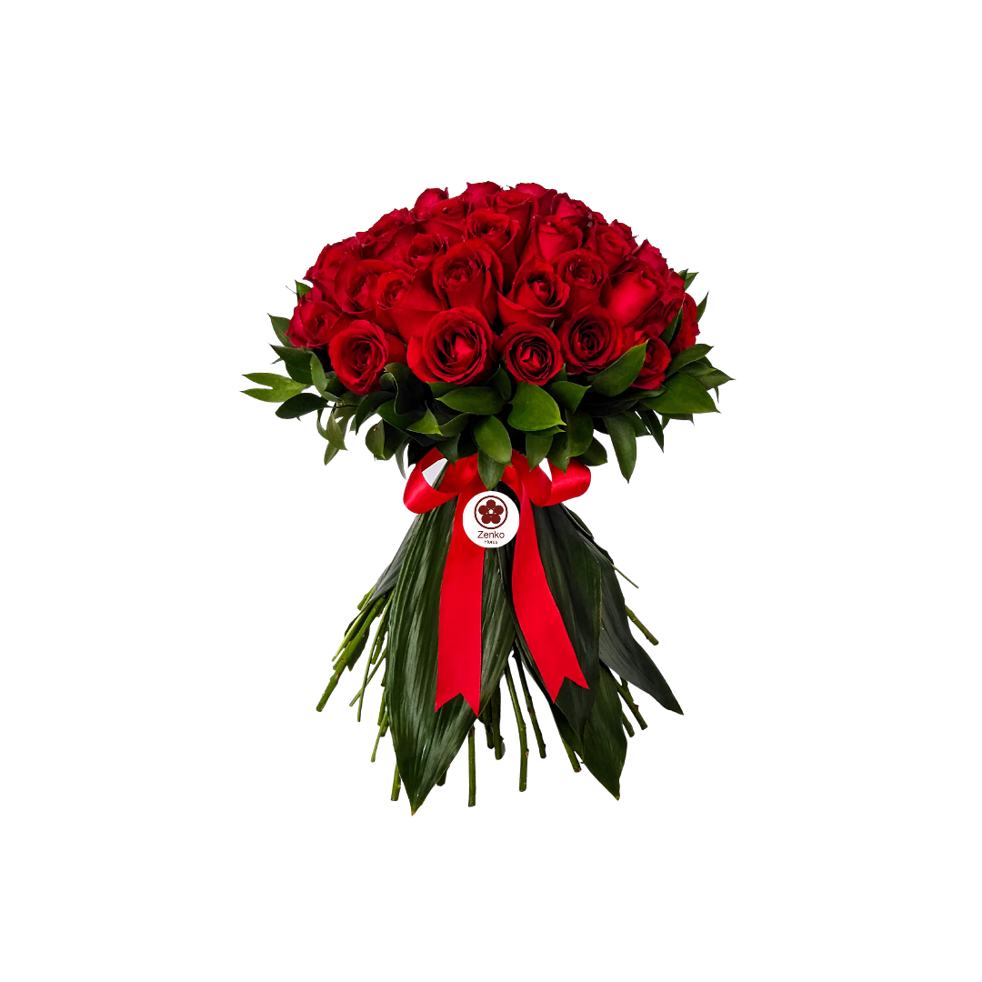 6443 Buquê com 50 Rosas Vermelhas